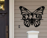 Custom Butterfly Sign, Personalized Metal Sign, Last Name Sign, Family Name Welcome Sign, Entrance Butterfly Wall D\u00e9cor, Housewarming Gift Laser Cut Metal Signs Custom Gift Ideas